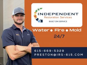 Independent Restoration Services - Middle Tennessee Owner, Preston Weatherford.