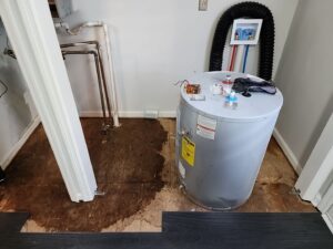 water heater, leak, flood, home flood, water emergency